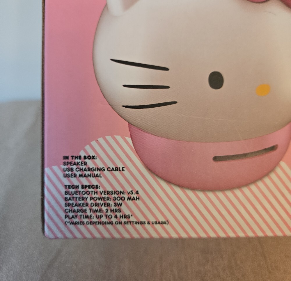 Hello Kitty Bluetooth Wireless Speaker – Rechargeable Portable Music Speaker - Picture 6 of 12
